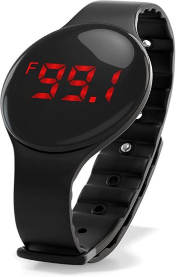 digital watch with thermometer